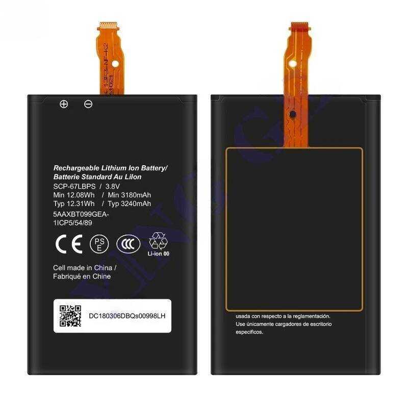 แบตเตอรี่ Scp-67Lbps สำหรับโทรศัพท์มือถือ Kyocera Duraforce Pro/E6820/E6810 แบตเตอรี่ความจุสูงสำหรั