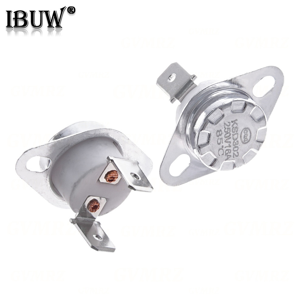 10PCS KSD302 16A 250V 40 ~ 150 องศาเซรามิค KSD301 ปกติปิด/ปกติเปิดอุณหภูมิสวิทช์ Thermostat 40C 45C