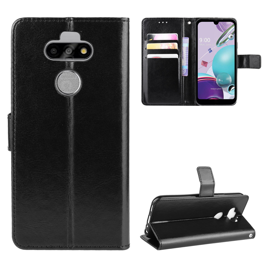 กระเป๋าสตางค์หนังสําหรับ LG Aristo 5 Plus K92 5G K51 Q51 K52 Q52 K61 Q61 K53 V50 V50S V60 Thinq ช่อง