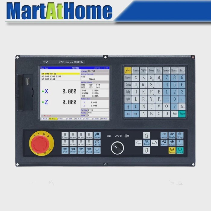 2 Axis~4 Axis CNC Control System Standalone Controller SZGH-CNC990TDb-2/3/4 Support ATC, PLC,Macro