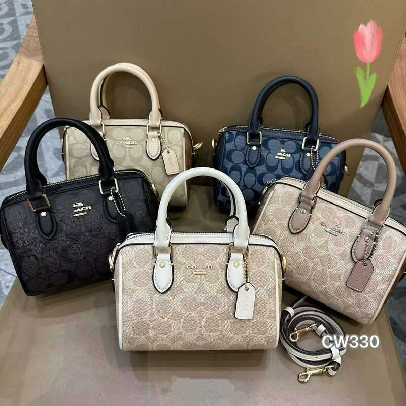รุ่นสูง Koel Home pran Boston Mini พิมพ์หมอนกระเป๋า All-Match แบบพกพา Diagonal Boston กระเป๋าหญิงกระ