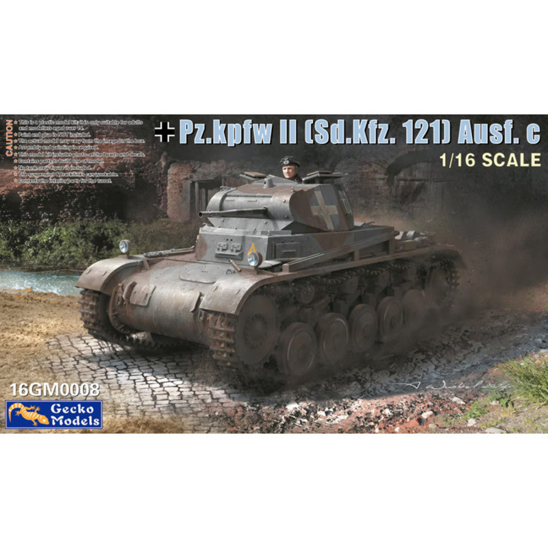 Gecko Models 16GM0008 Pz.Kpfw. II (Sd.Kfz.121) Ausf.c 1/16 Static model kit