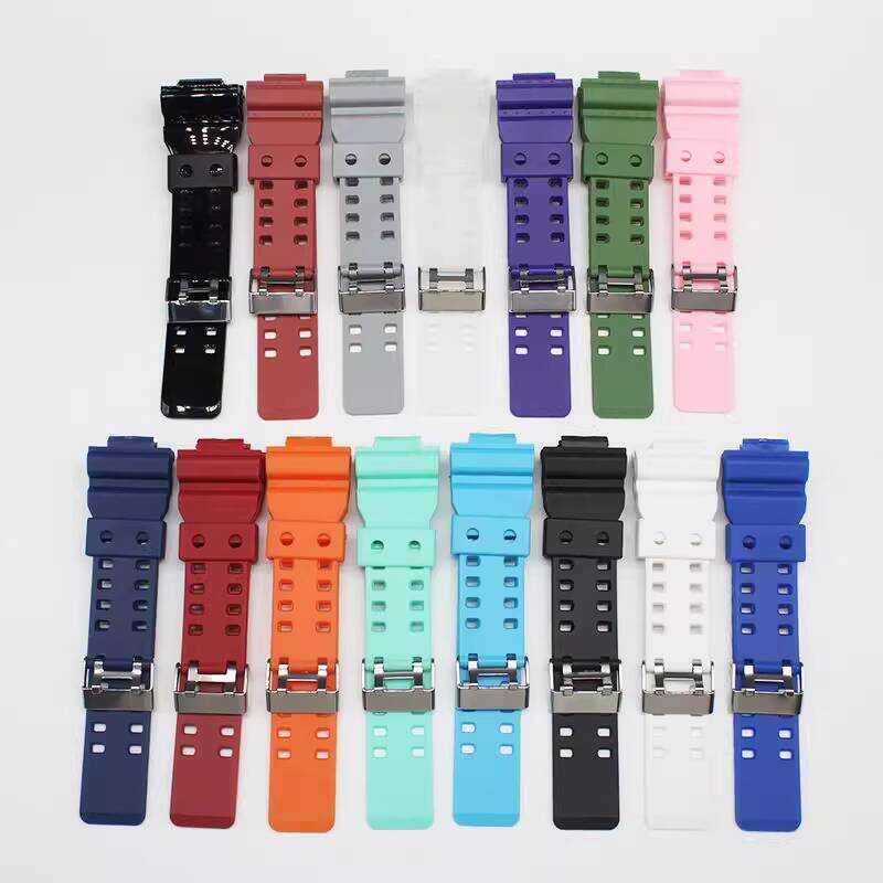 เปลี่ยน Casio GA110/100/120/200/GA-150/GLS-100 Matte Resin Strap wangi3