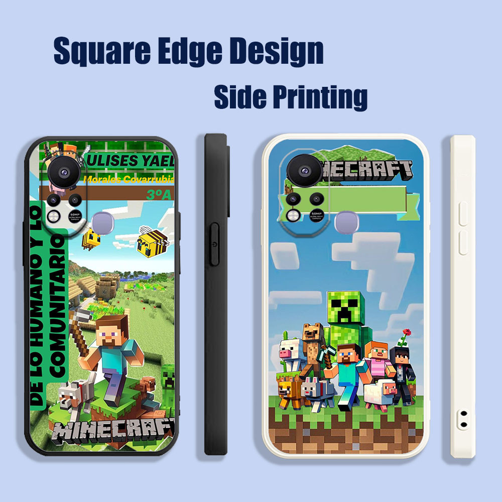 ปลอกสําหรับ Huawei Nova 3i 7i 8i 5T Y9S เกม Minecraft portada BOH17 เคสโทรศัพท์ขอบสี่เหลี่ยม