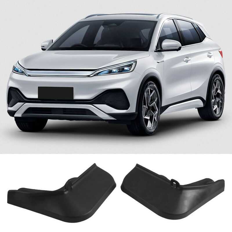 รถ Mudflapor Fender Mud Grd Flap สําหรับ -BYD Atto 3 Yn Plus EV 2021-2023 สีดํา