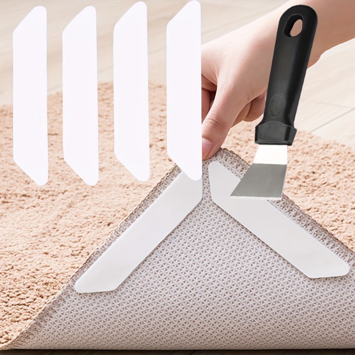 Carpet anti slip sticker，Dual Sided Washable Removable Rug Stopper Grip Your Area Rug, Non Slip Adh