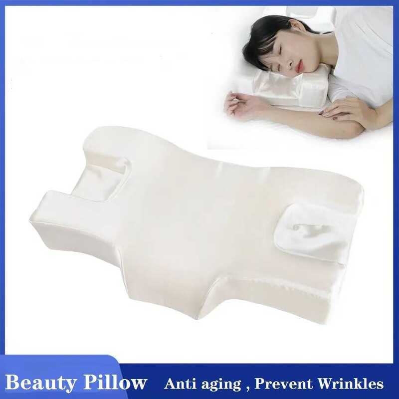 For Women, Back Sleeper Beauty Pillow, Ergonomic Neck Pillow For Side Sleepers, Memory Foam Pillow