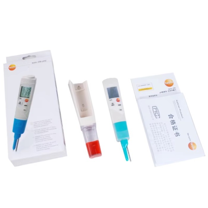 Testo 206 pH2 0563 2062 Digital pH Meter High Precision Water Quality pH Tester for Liquid Testing