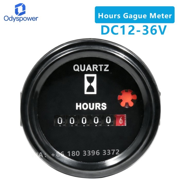 12V-36V Marine Quartz Timer Hourly Table Waterproof Timer Circular Timer Suitable For Ships And Car