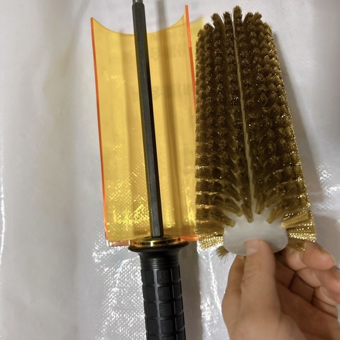 Ski Waxing Roller Brush Polishing Roller Brush Ski Waxing Set, Nylon Brush Horsehair Brush Copper W