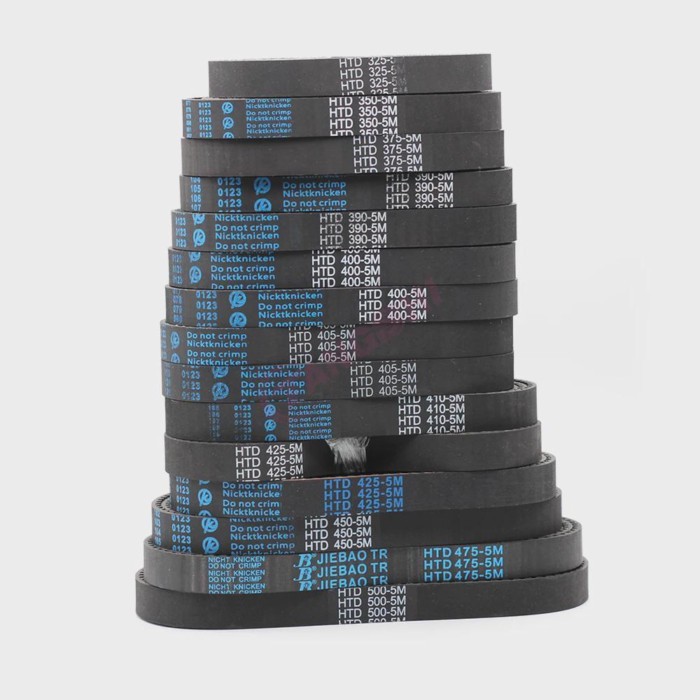 HTD 5M Rubber Closed Loop Timing Belt Width 25mm Length200 205 225 230 270 310~395 400 405 410 415