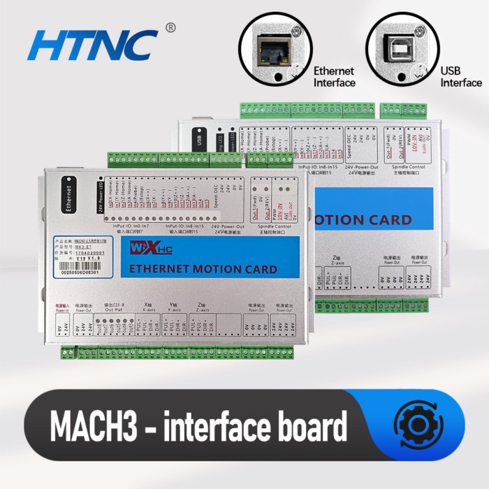 WXHC Mach3 Motion Controller 2000Khz Pulse Generator MK3-V MK4-V MK6-V DC 24V 0-10v Analog  For Ste