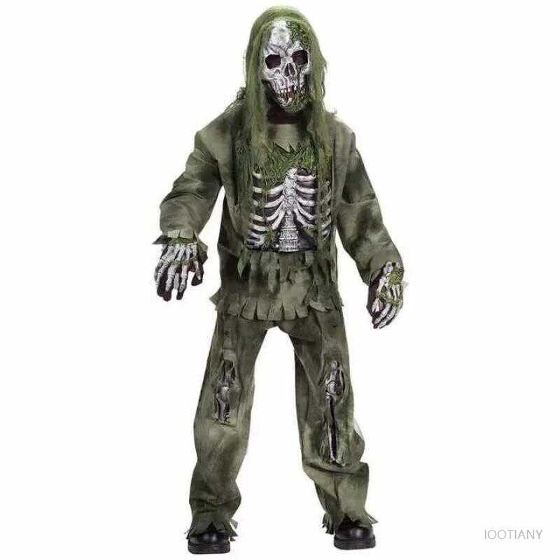 W Halloween Costume Creations Zombie Costume For Kids Adult Scary Skeleton Living Dead Zombie Costu