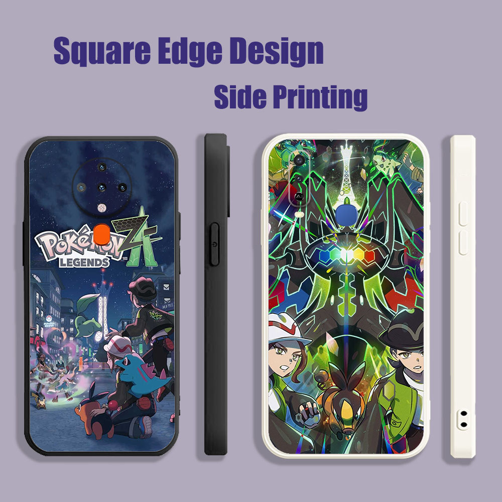 เคสสําหรับ iPhone X XS MAX XR 13 Pro 7 8 Plus pokemon Pokémon ZA SAMPLE Legends BOJ17 เคสโทรศัพท์ขอบ