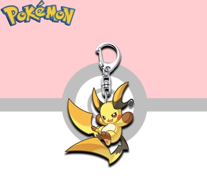 Pokemon Charms พวงกุญแจอะคริลิค Charizard Lucario Zeraora Raichu Gardevoir Greninja สะสม