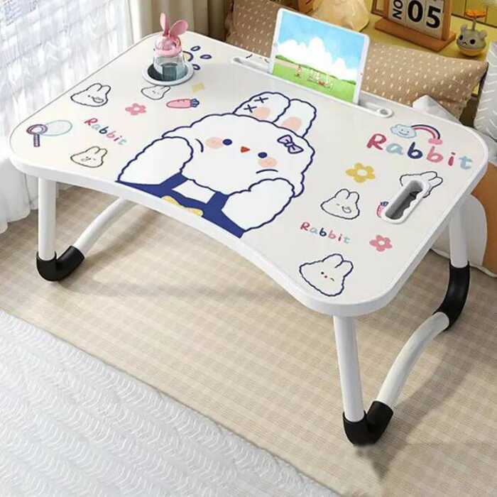 D6d YIFENG HOME โต๊ะญี่ปุ่น โต๊ะวางโน๊ตบุ๊ค โต๊ะวางคร่อม หน้าเรียบลาย ขาเหล็กพ่นสี รูปทรงทันสมัย 10