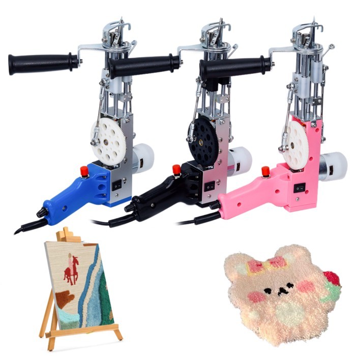 Tufting Gun, 2 in 1 Rug Gun Cut Pile and Loop Pile Electric Carpet Rug Gun Rug Maker Machine with S