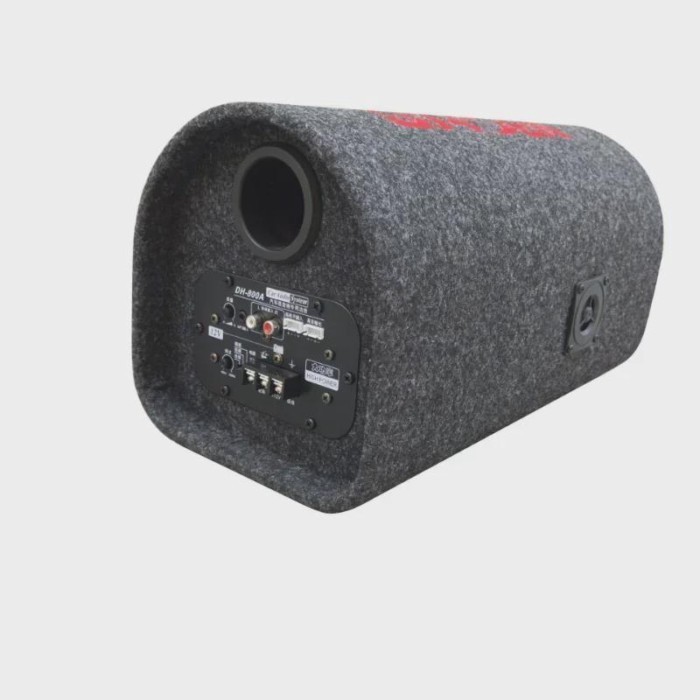 New 12V High Power Car Subwoofer Speaker 10 Inch Cylindrical Subwoofer Amplifier Car Universal Ster