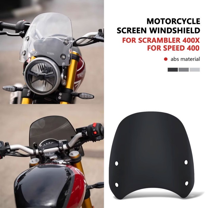 For Speed 400 Speed400 Scrambler 400 X 400X Scrambler400X front fairing motorcycle windshield winds