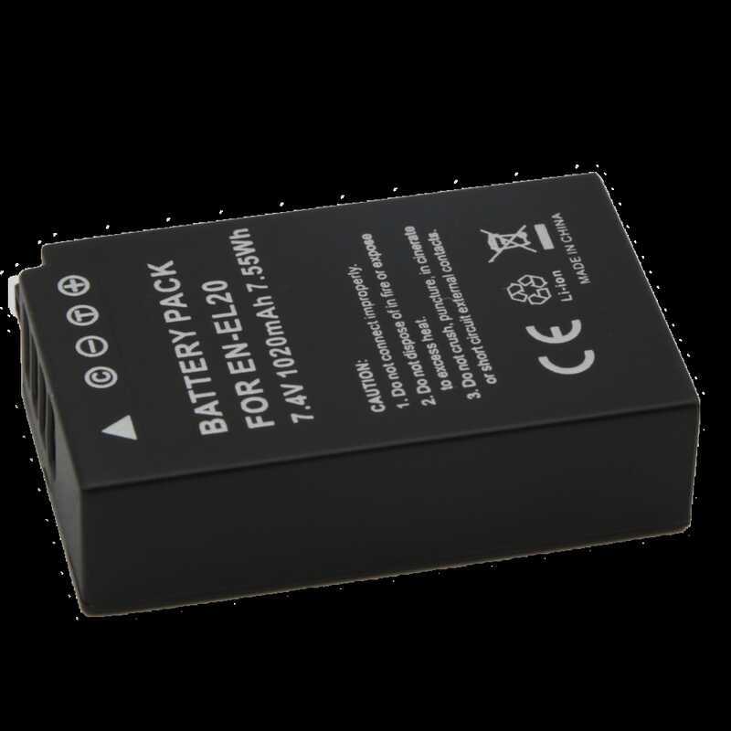 H Nikon En-El20 Battery For Coolpix P1000 P50 J3 J2 J1 S1 Bmpcc Camera 7.4V 1020Mah 7.55Wh