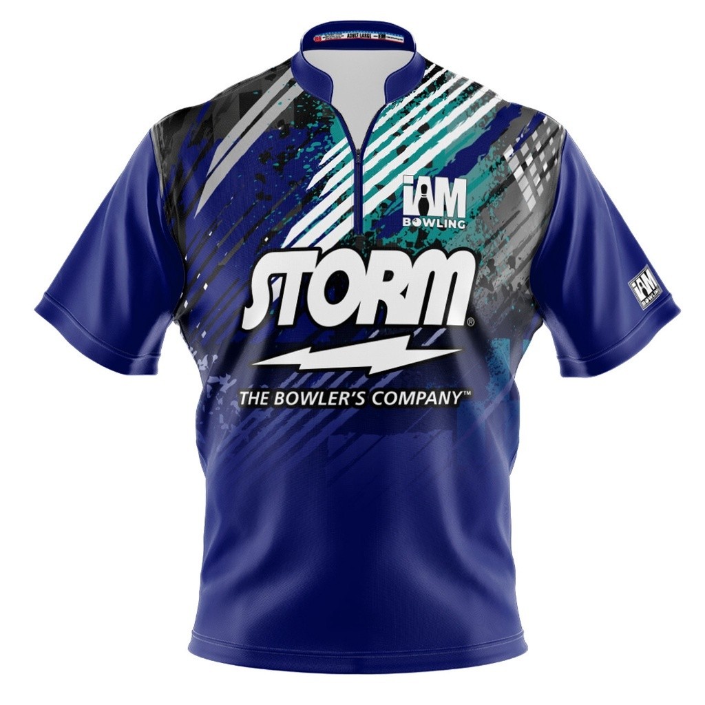 เสื้อแข่ง Storm DS Bowling - ดีไซน์ 1522-ST 3D เสื้อโปโล