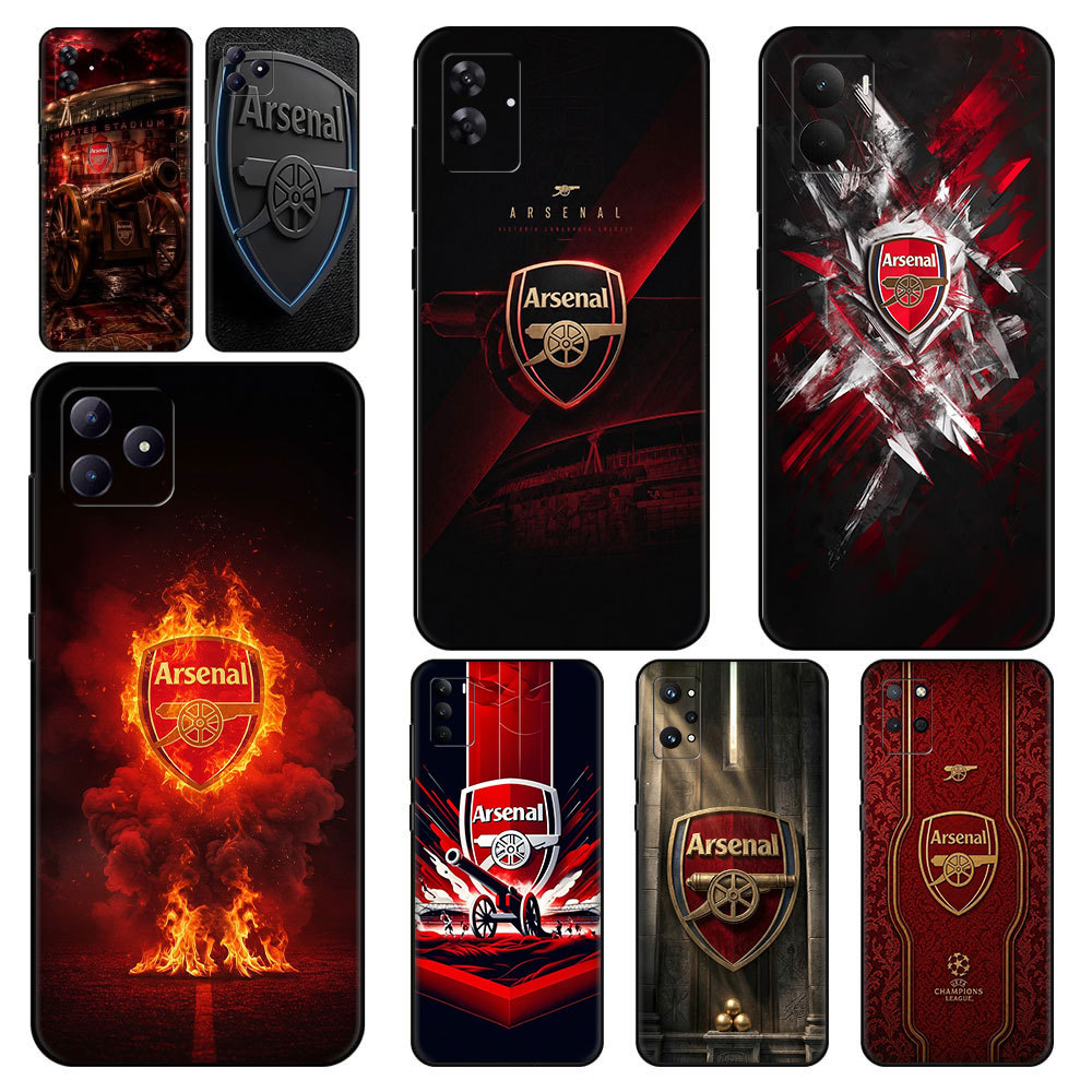 สําหรับRealme 3 Pro 5i 5 s 8 Pro Q 6i 7iป้องกันซิลิโคนนุ่มTPU Football Club Arsenal Coolกรณี ^RV-3