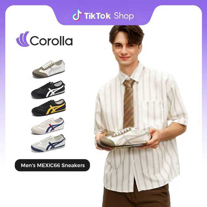 [รองเท้าผู้ชาย]Corolla Men's Mexic66 Shoes รองเท้าลำลองส้นแบน สำหรับผู้ชาย นุ่ม ลื่น น้ำหนักเบา