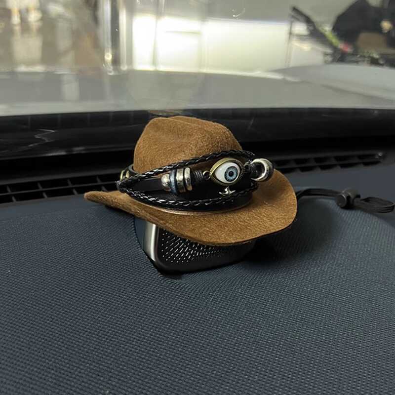 สำหรับ Geely Zeekr 7X 007 S60/90/Xc60 AITO หมวกคาวบอยตกแต่งคอนโซลกลางรถยนต์ ลำโพง ของตกแต่งภายในรถย