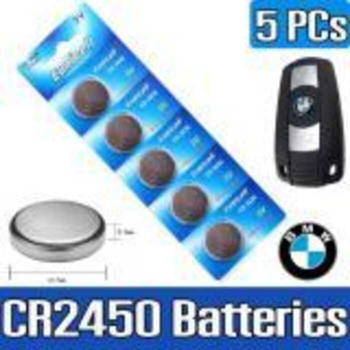 5Pcs Cr2450 2450 Ecr2450 Kcr2450 5029Lc Lm2450 Button Cell Coin Battery 3V Lithium Remote 3A3