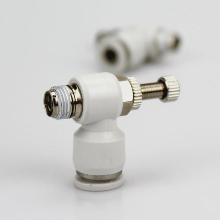 1pcs Pneumatic SL4-M5 SL4-01 SL4-02 SL6-M5 SL6-01 SL6-02 SL6-03 SL6-04 Type L throttle valve