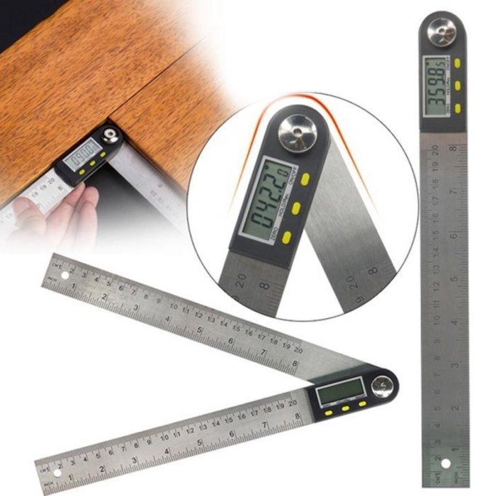 300mm 12inch Digital Protractor Angle Ruler 200mm 8inch Angle Finder Meter Plastic/Stainless Steel