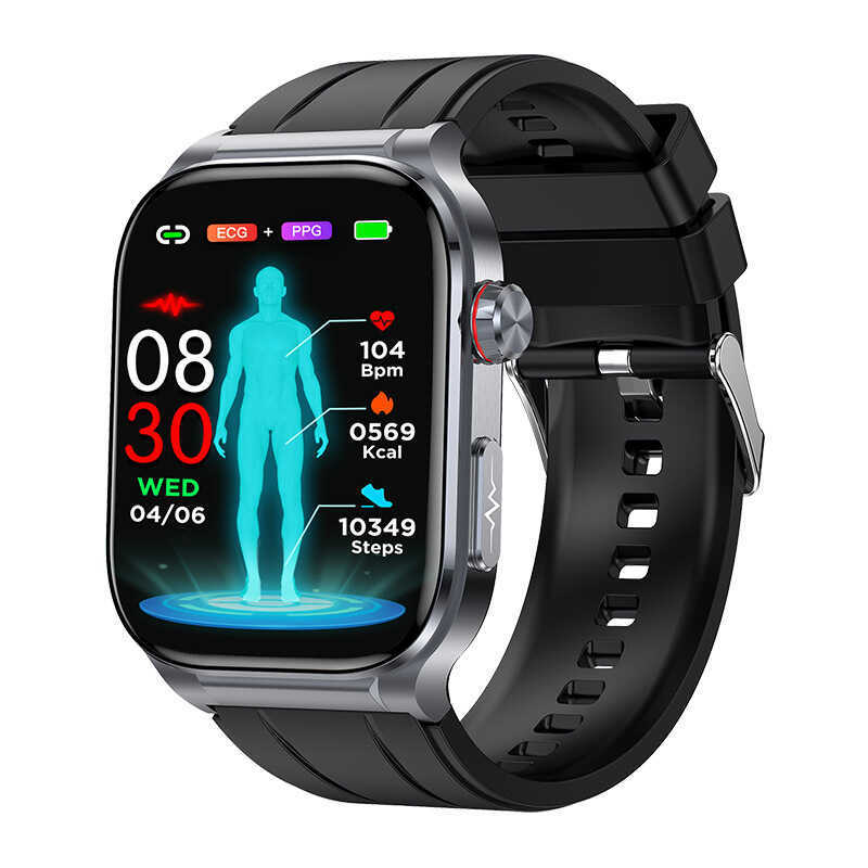 ET588 (Hb) Blood Oxygen ECG ECG SOS Micro Detection NFC Bluetooth Call AI Voice Smart Watch
