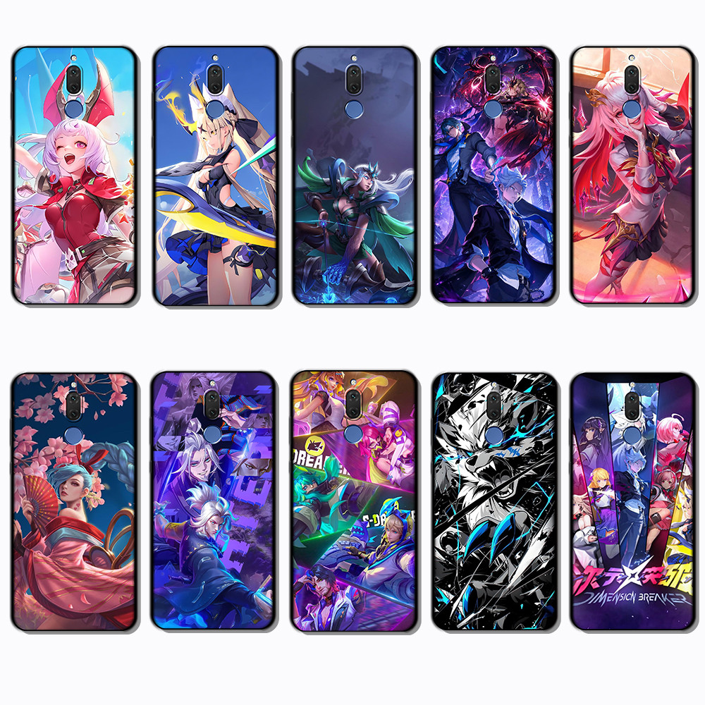 สําหรับ Huawei Nova 2 Lite 2i 3 3i 4E 5i 5T 7 SE 8i Arena of Valor ขอบสีดําเคสโทรศัพท์ TPU | ยืดหยุ่