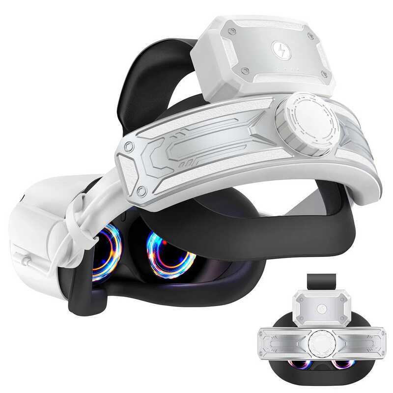 HDAI T2 Pro Head ใช้งานร่วมกับ Oculus Quest 2 Elite Halo Strap 5200mAh แบตเตอรี่สําหรับ Meta Quest2 