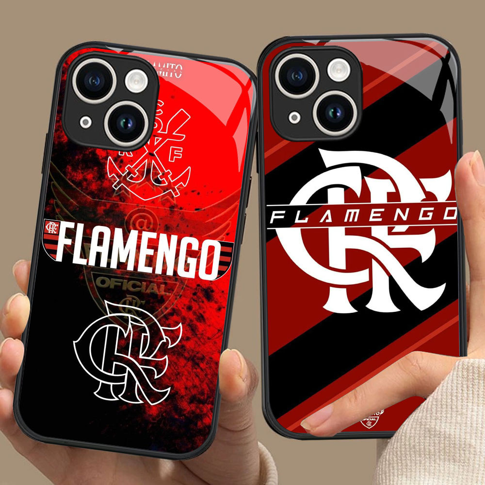 CK-56 Flamengo HD Glass Casing สําหรับ iPhone 11 13 12 Mini Pro Max