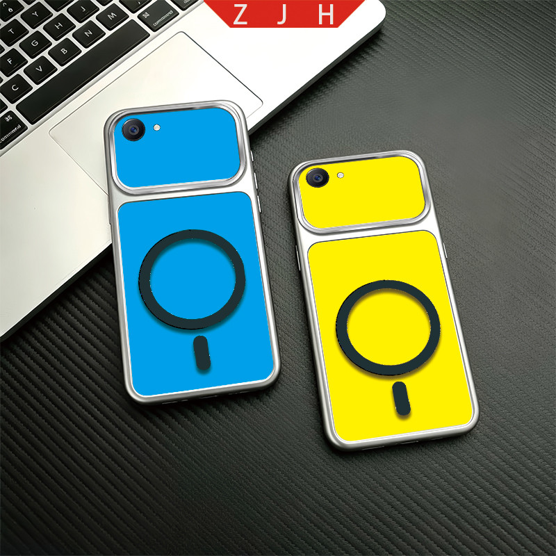 เหมาะสําหรับRealme C30 C30S NARZO 50i Prineเคสโทรศัพท์ออกแบบใหม่สีดําหางแหวนแม่เหล็กสีเหลืองสีฟ้าและ