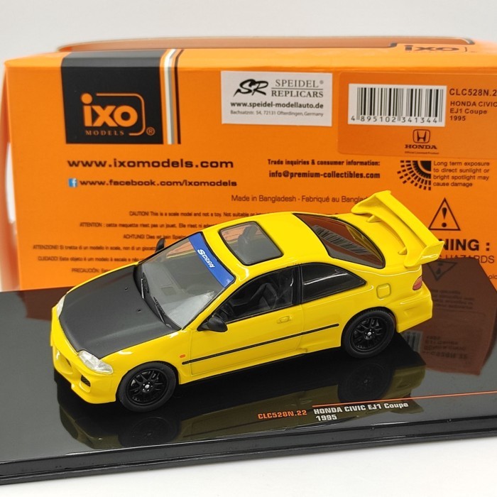 IXO 1: 43 HONDA CIVIC HONDA CIVIC EJ1 Coupe 1995 โมเดลรถอัลลอย