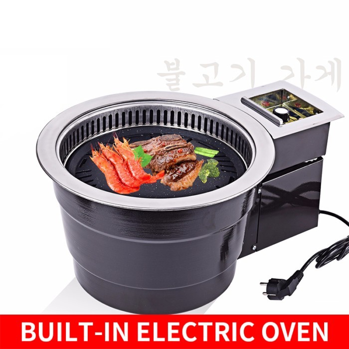 BBQ Grill Charcoal Grill Pot Commercial Self-service Grill Pot Charcoal Grill Pot Mosaic Smokeless
