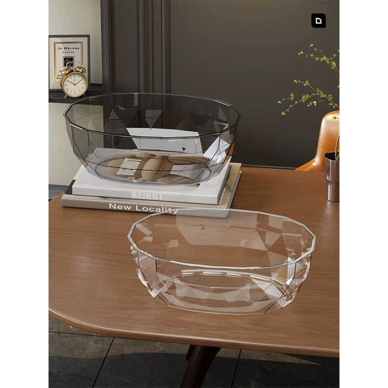 ☃ evesigar | Transparent Crystal Home Fruit & Candy Dish