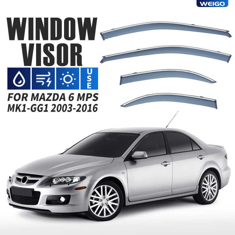 เหมาะสําหรับสปอยเลอร์บล็อกฝน Mazda 6 MPS ที่บังแดด Mazda 6 MPS ที่บังแดดหน้าต่าง