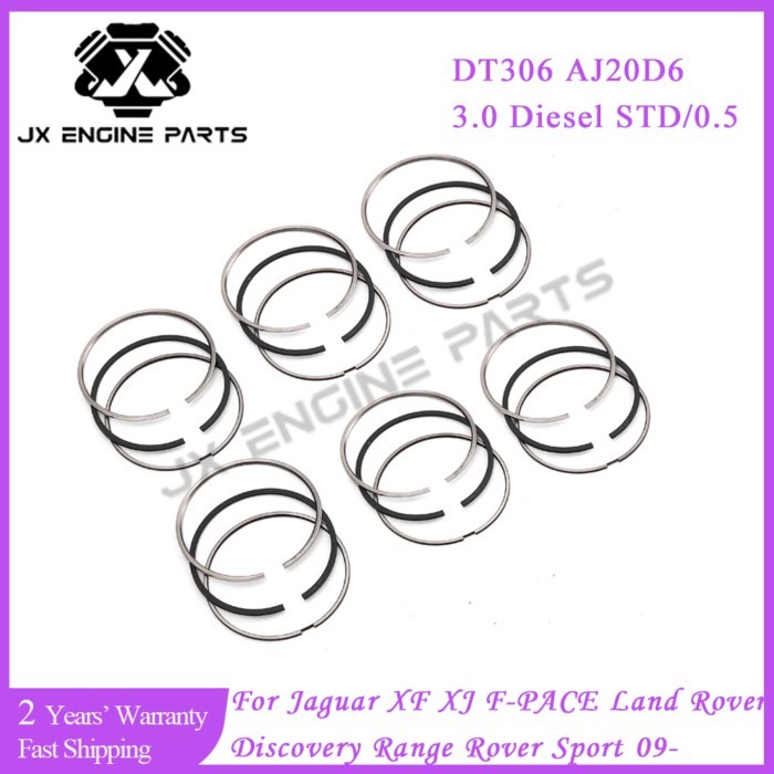 DT306 AJ20D6 Engine Piston Ring Set STD 0.5 For Jaguar Land Rover 3.0 Discovery Range Rover Sport