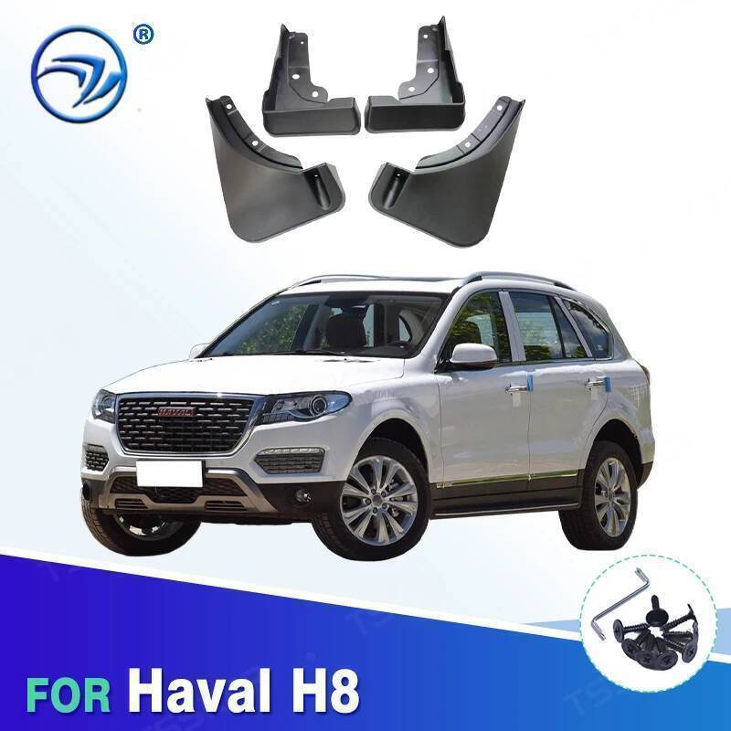 Mud flaps สําหรับ Haval H8 Mudguards Fender Mud flap Splash Guard Fenders รถอุปกรณ์เสริมด้านหน้าด้าน