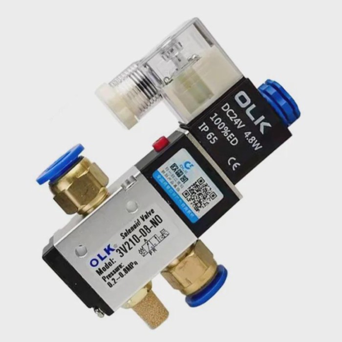 3V210-08NC 3V210-08-NO Two Position Three Normally Open And Normally Closed Pneumatic Solenoid Valv