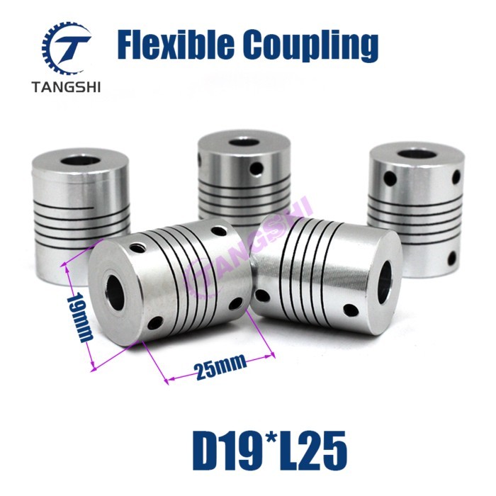 D19L25 Coupling Aluminium Flexible Coupling CNC Stepper Motor Shaft Component Encoder Engraving Mac
