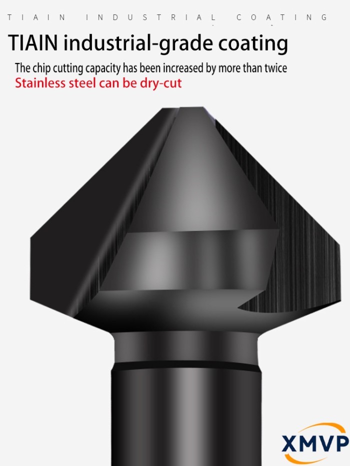Three-edge 60-degree and 90-degree chamfering tool, single-edge chamfering knife, stainless steel r