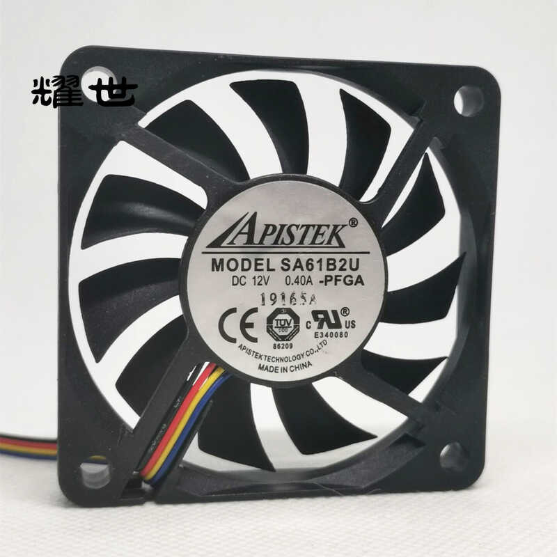 SA61B2U Original Dylan 6010 12V 0.40 6 ซม.4 สาย PWM สมาร์ทควบคุมความเร็วพัดลม CPU