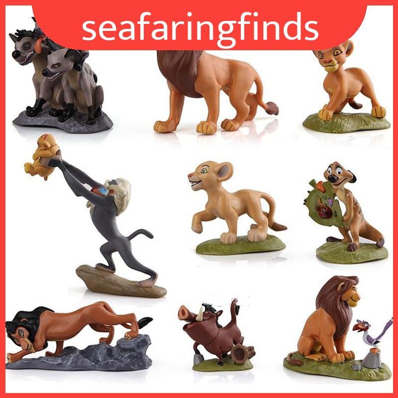 ออกแบบ Lion Beautifully King Simba ของเล่นตุ๊กตาชุด 9 สําหรับตกแต่งเหนือกาลเวลา