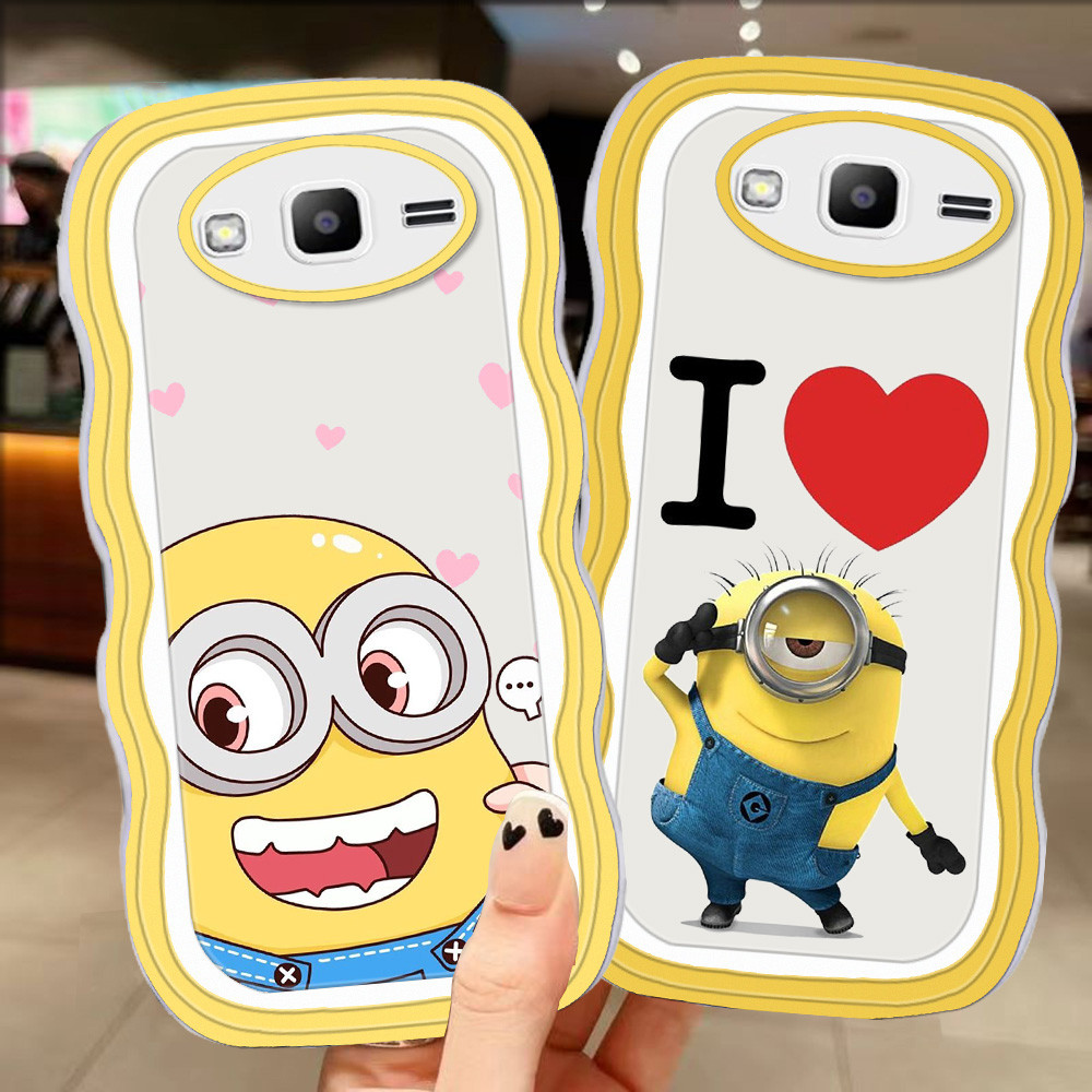 A-90 minions TPU Casing สําหรับ Samsung J2 J3 J5 J7 2015 J4 J6 Prime Pro Plus 2016 2017 เคสใส