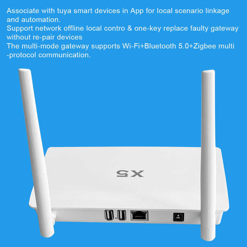X5 เกตเวย์หลายโหมดกําลังสูง Graffiti สมาร์ท Zigbee/MINI เกตเวย์บลูทูธวิศวกรรมแบบมีสาย Super Gateway