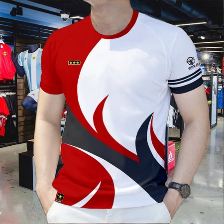 เสื้อโปโลผู้ชายสไตล์ย้อนยุค สำหรับสวมใส่กลางแจ้งและลำลอง ในขนาดโอเวอร์ไซส์ ราคา ถูกที่สุด ดีลบีเคเค แกลเลอรีภาพที่ 5